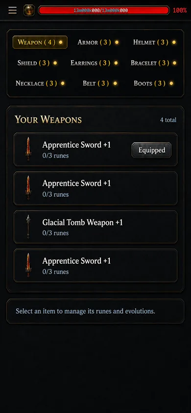 Runesmith — rune slots for every gear piece