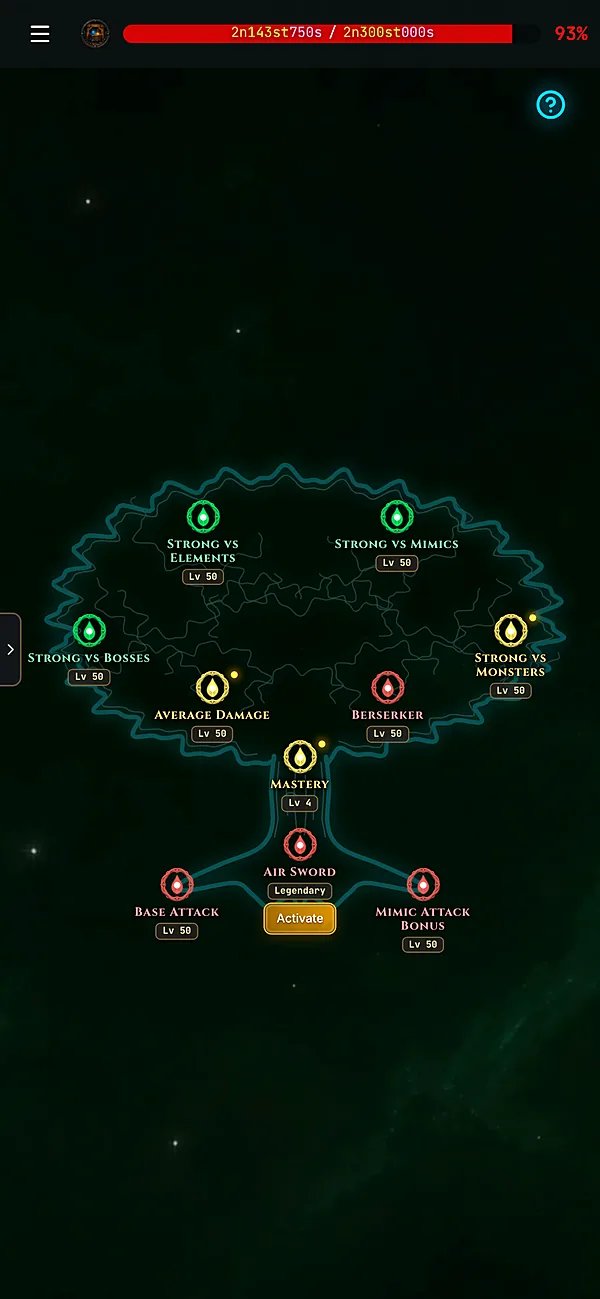 Active and passive skills
