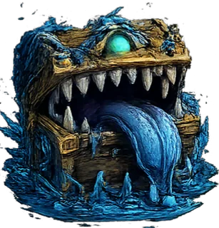 A mimic — living treasure chest